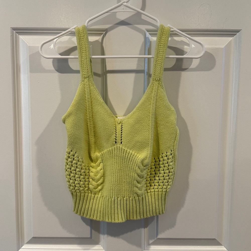 Lush Light Green Knit Top